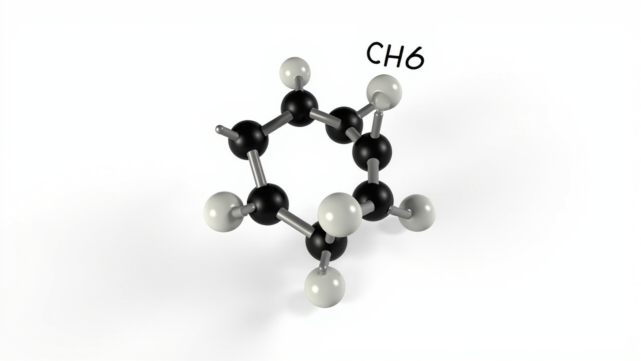 苯分子结构模型样张
