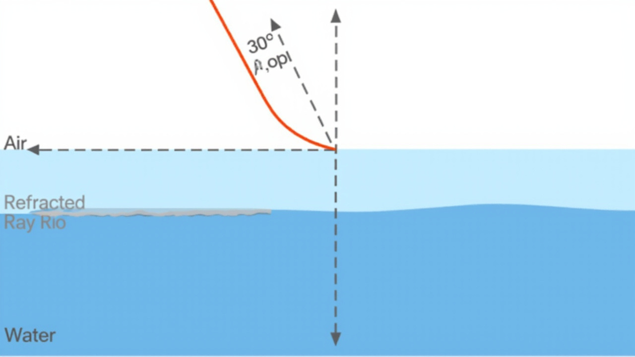 光的折射示意图